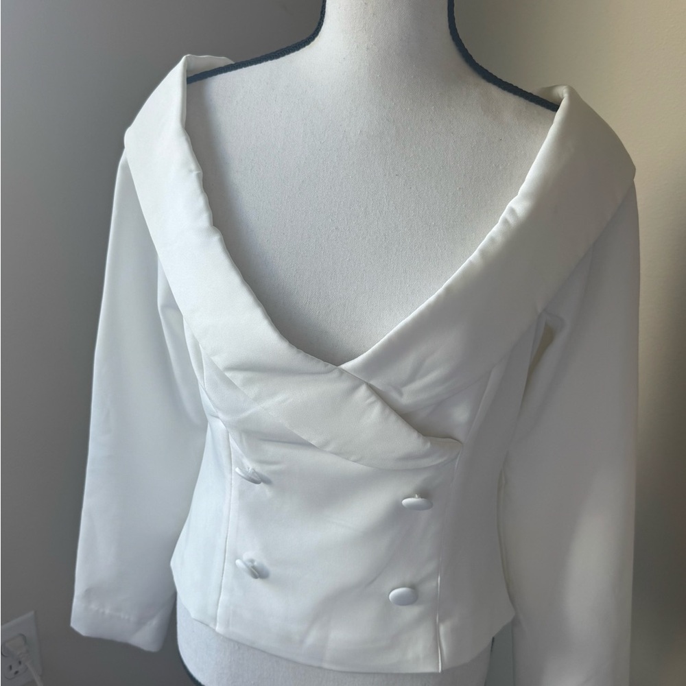 ASTR Ivory Blouse - Picture 2 of 6